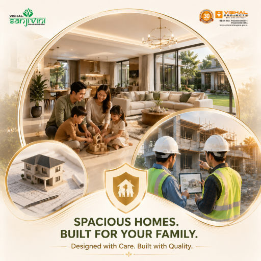 Large living spaces in luxury villas in Hyderabad for families