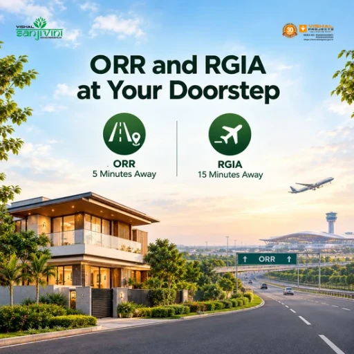 Luxury Gated Community Villas in Tukkuguda - ORR & RGIA Connectivity