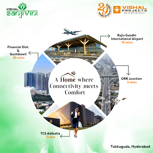 Perfect Work-Life Balance: Living Near RGIA, Vishal Sanjivini Villas